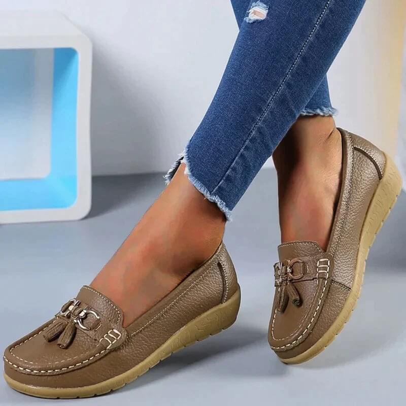 Jezebel - Mocassins plats à pampilles souples pour un look chic et sans effort au quotidien