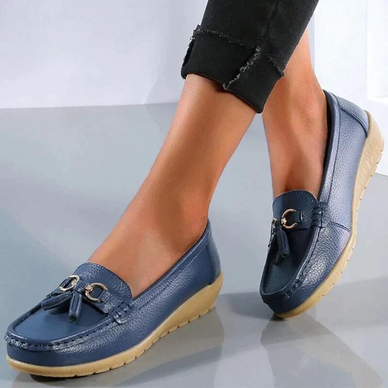 Jezebel - Mocassins plats à pampilles souples pour un look chic et sans effort au quotidien