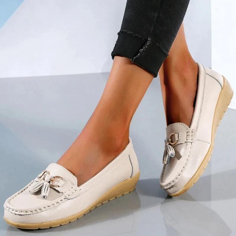 Jezebel - Mocassins plats à pampilles souples pour un look chic et sans effort au quotidien