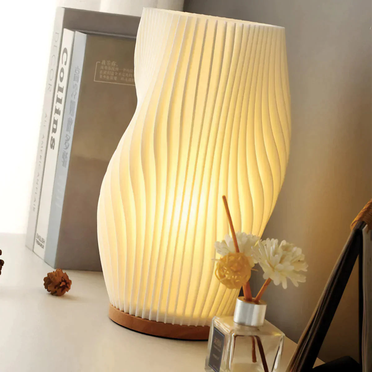 WaveGlow - Lampe de bureau USB à double teinte