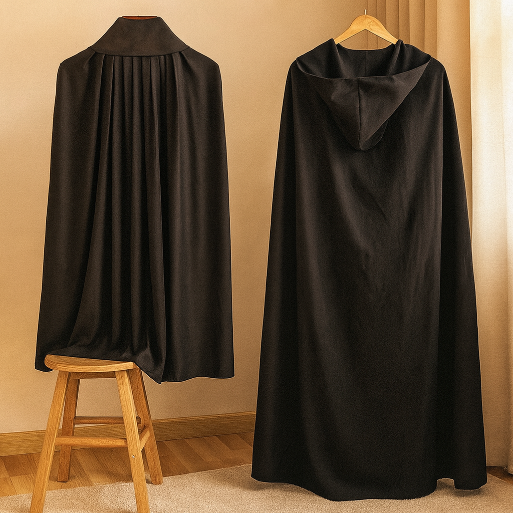 Cape Vampire BloodMoon – Cape d'Halloween noir et rouge