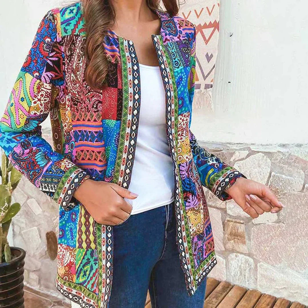 Alma – Cardigan Classique avec Encolure Ronde et Devant Ouvert