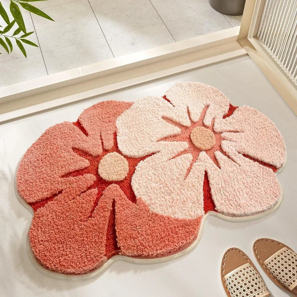 BlossomDuo - Tapis de sol à motifs floraux artistiques