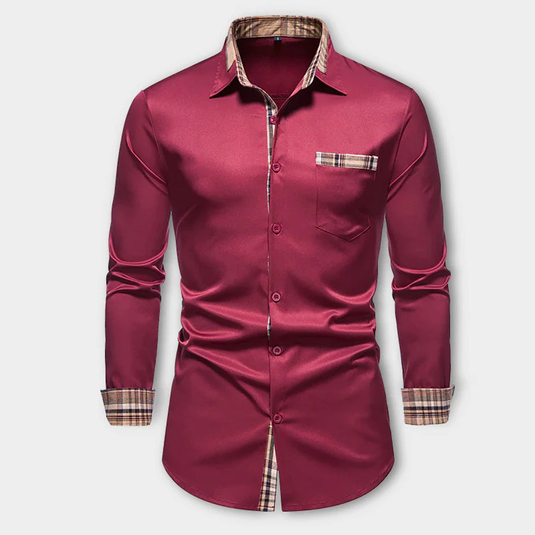 Noah - Chemise décontractée à manches longues avec boutons et poches