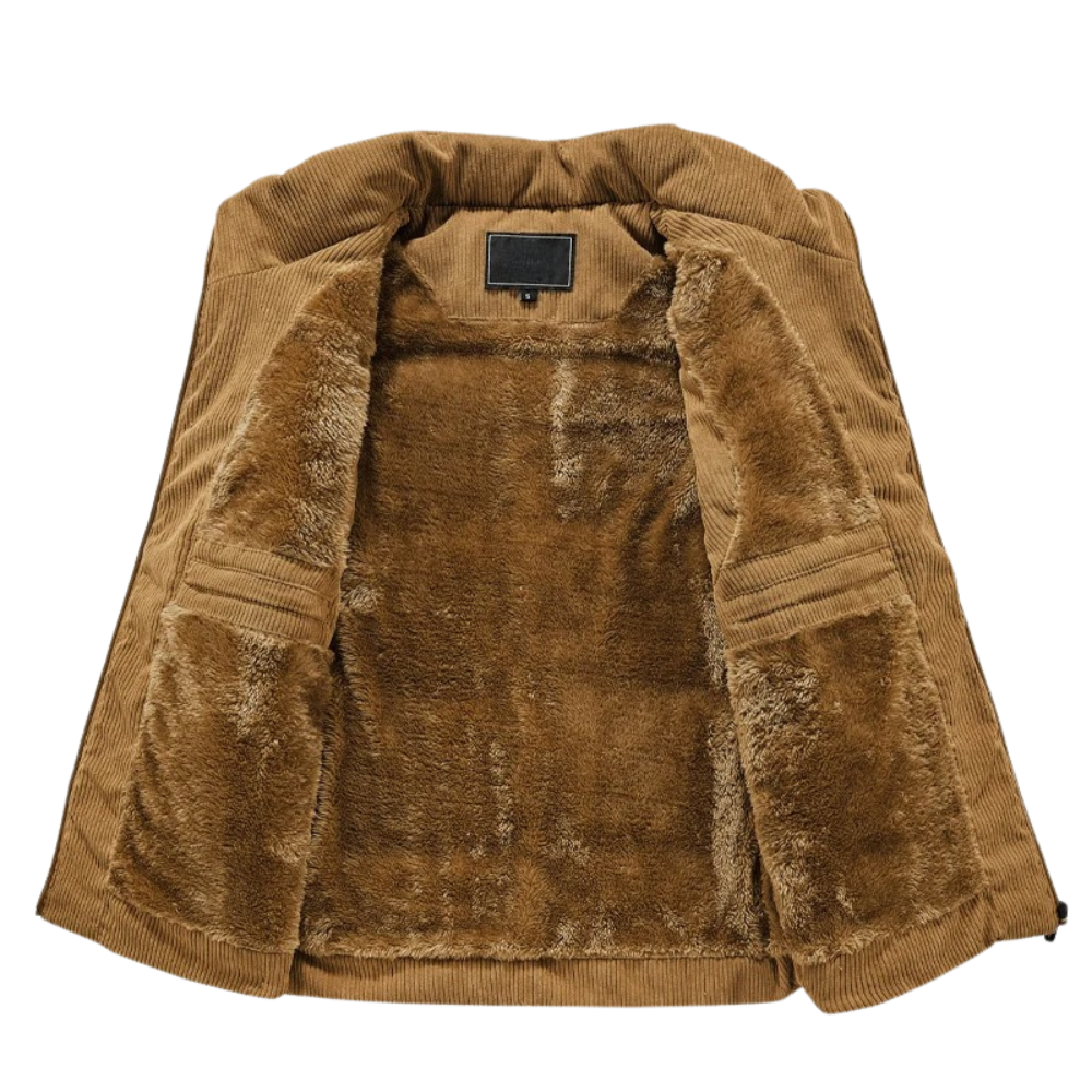 Samuel | Gilet rembourré en velours côtelé stylé
