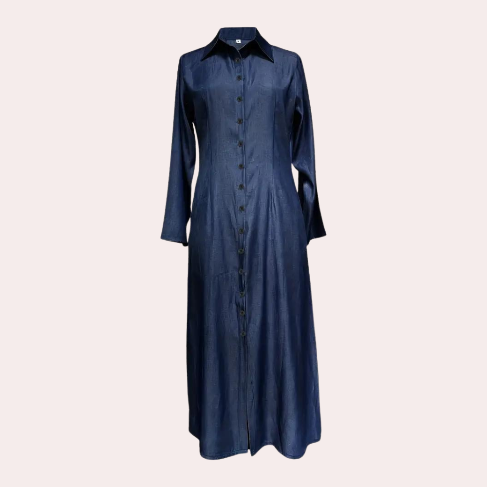 Robe Klassique Birthe avec Manches 3/4 et Coupe Ample