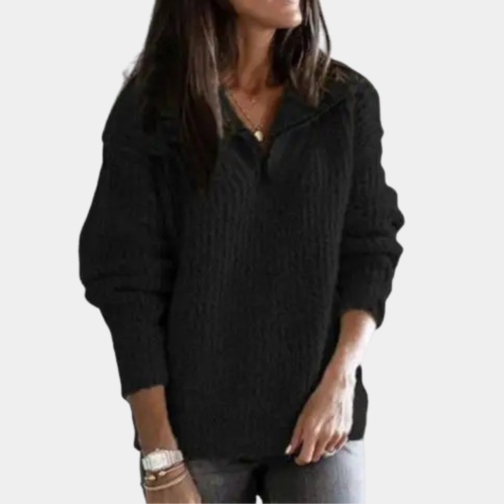 Ella - Pull demi-zip chaud