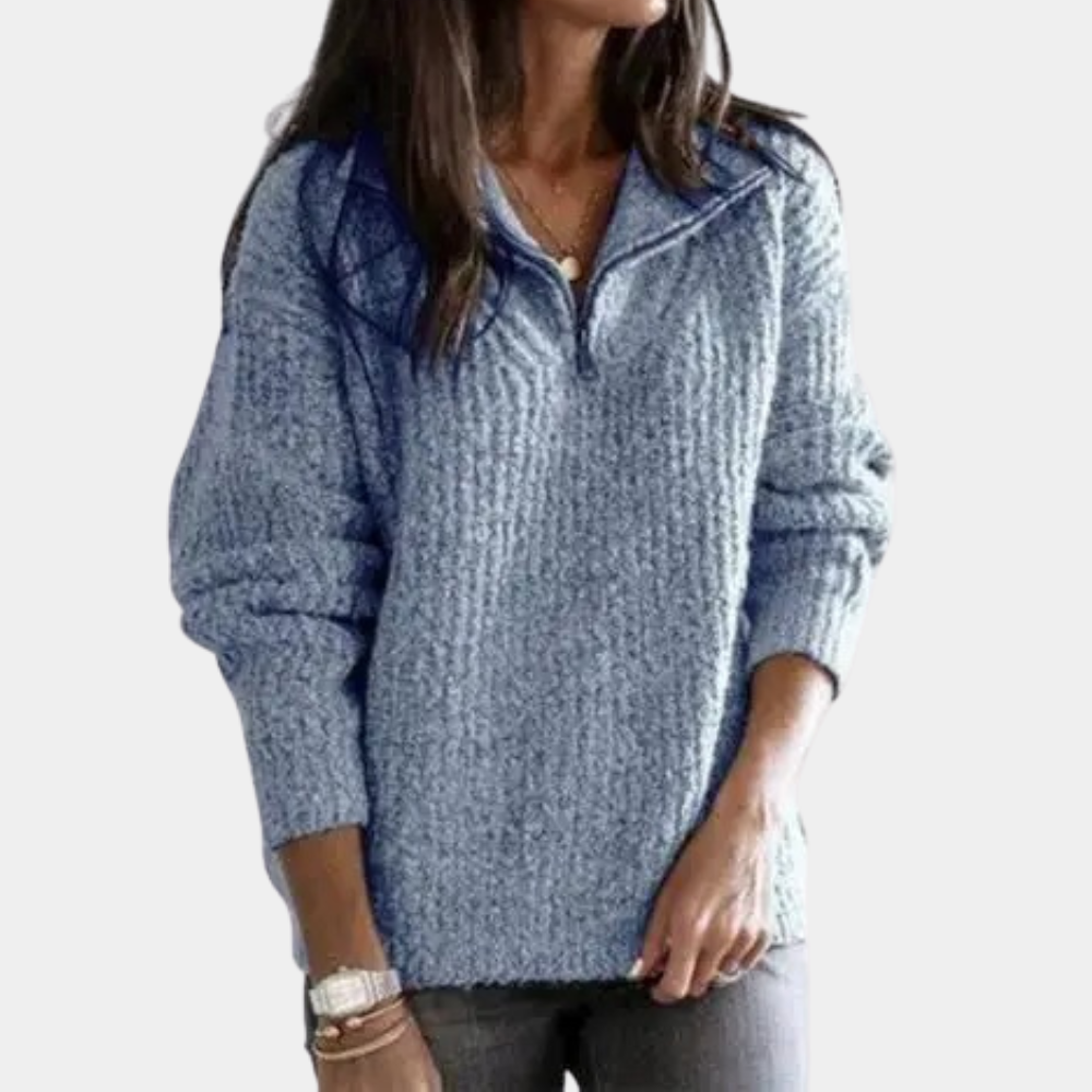Ella - Pull demi-zip chaud