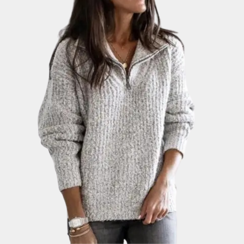 Ella - Pull demi-zip chaud