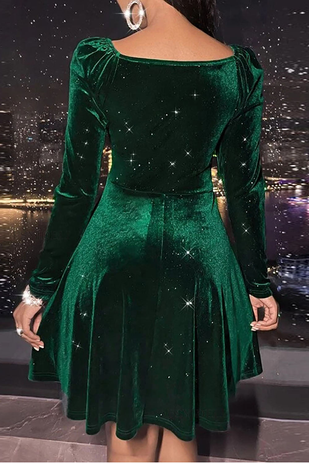 Robe en velours Audrey pour femmes