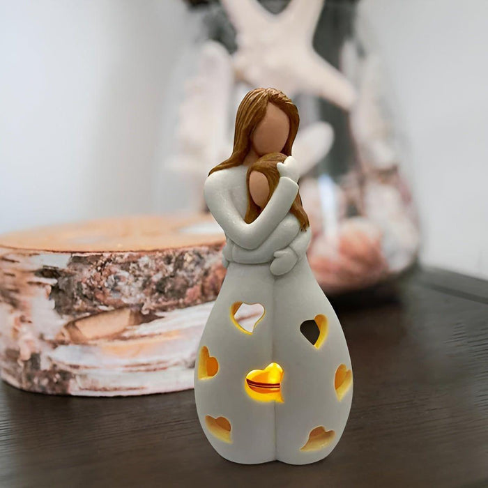 EmbraceGlow - Ornement lumineux pour mère et enfant