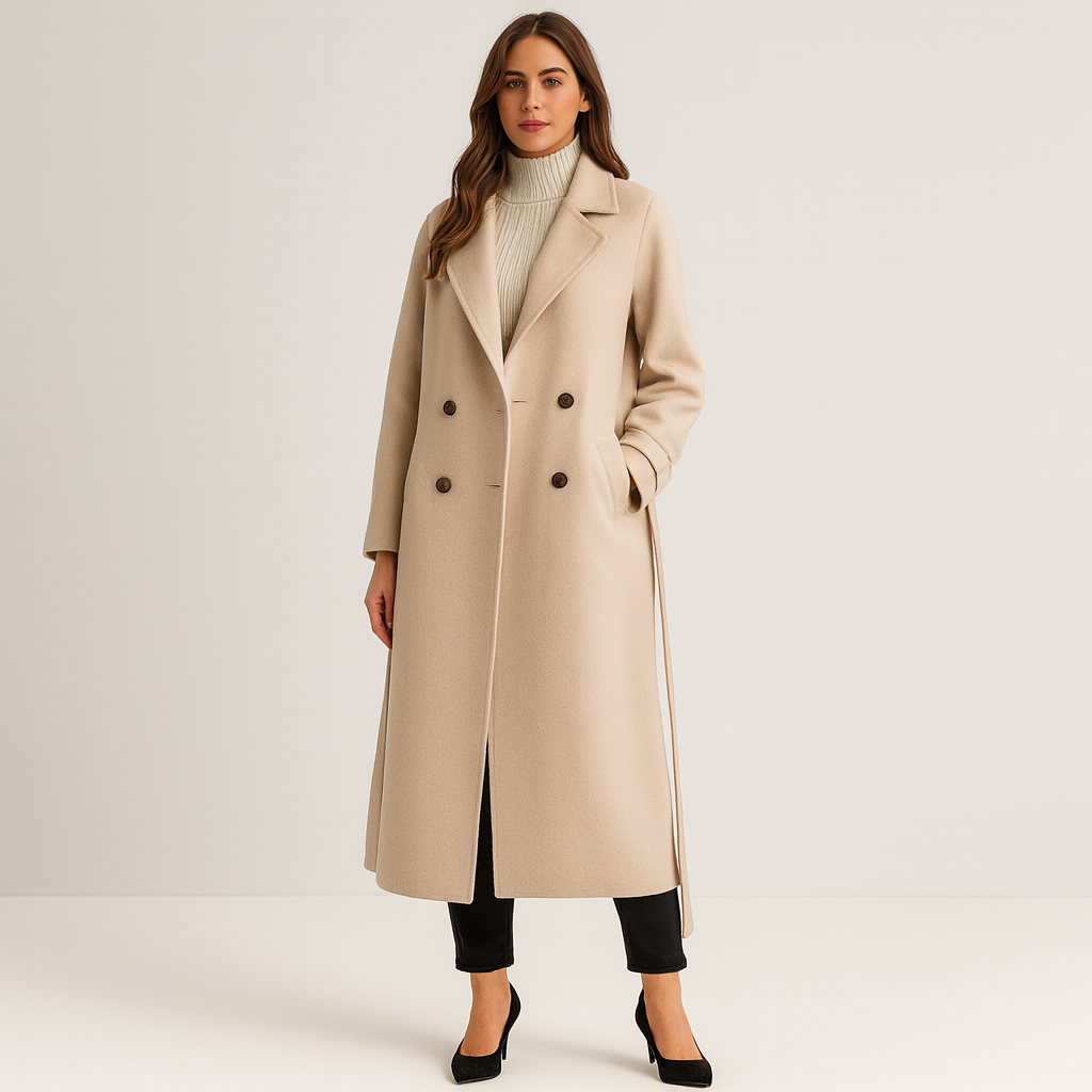 Cecille | Pardessus en laine élégant long