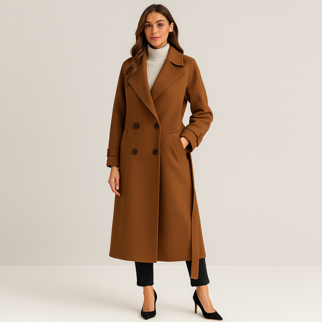 Cecille | Pardessus en laine élégant long