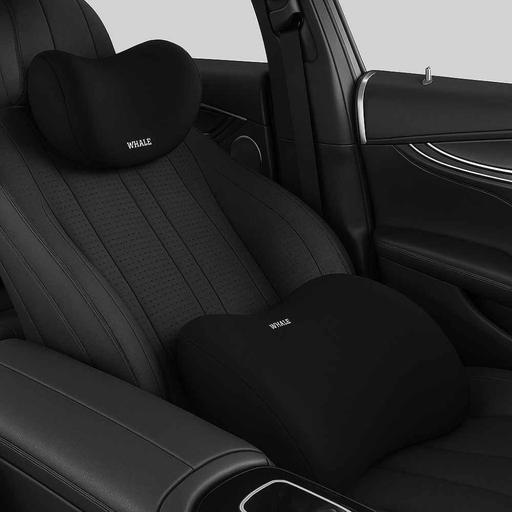 Cervovia | Ensemble de coussins auto en mousse à mémoire ergonomique