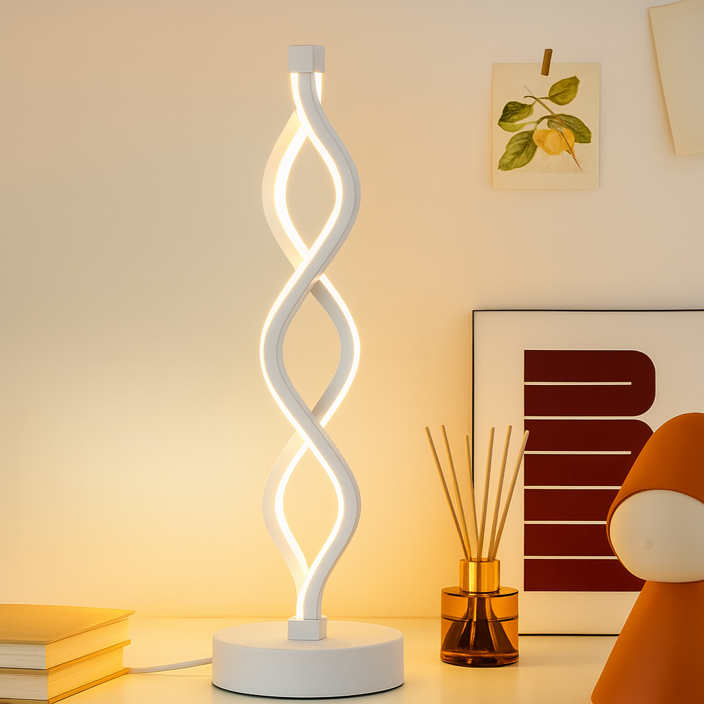 Ceryn | Lampe de bureau LED spiraliste minimaliste