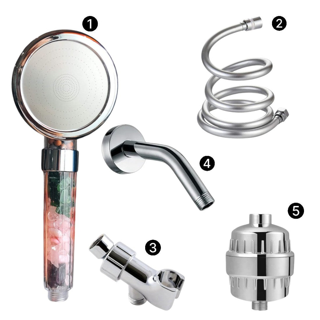 AquaZen – Pommeau de douche revitalisant avec filtration à plusieurs niveaux