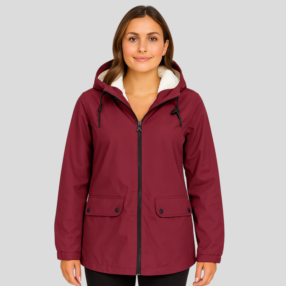 Greta | Veste de transition pour femmes avec fermeture éclair, capuche et poches