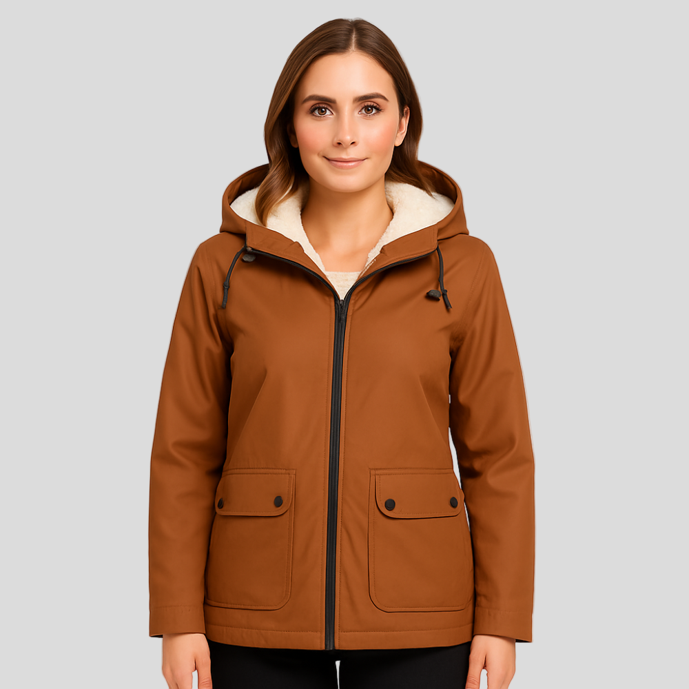 Greta | Veste de transition pour femmes avec fermeture éclair, capuche et poches