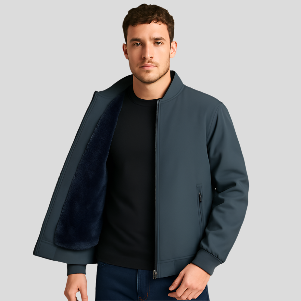 Veste bomber avec doublure en fleece pour hommes