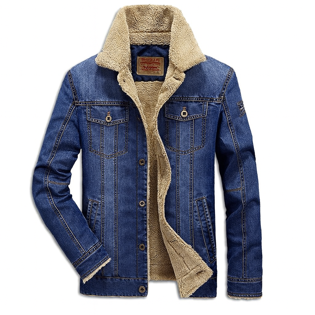 Ridgecrest | Veste en jean homme doublée polaire et multipoches