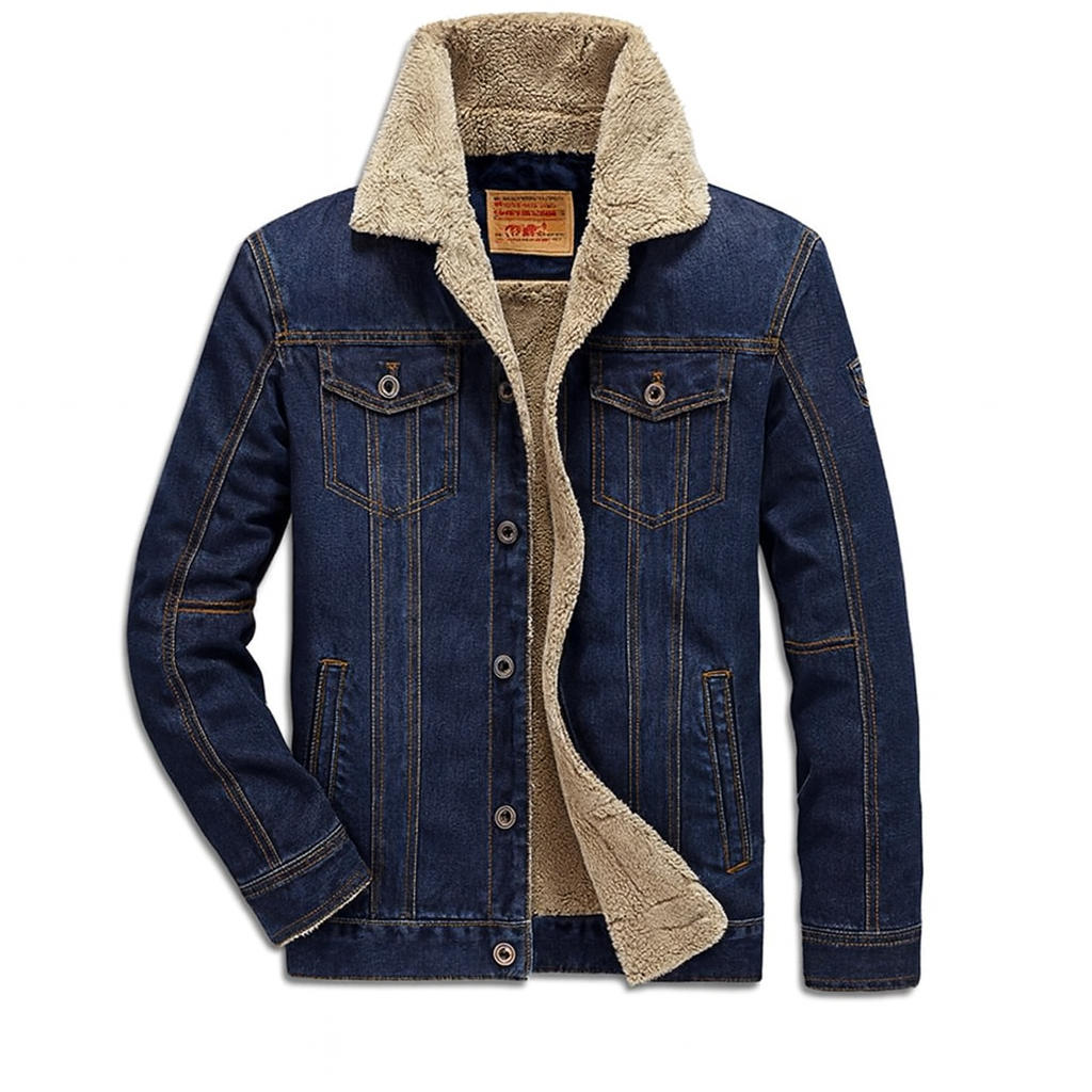 Ridgecrest | Veste en jean homme doublée polaire et multipoches