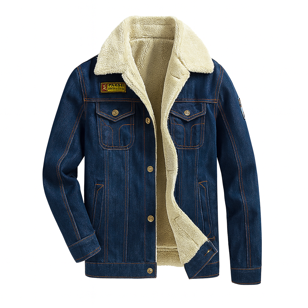 Ridgecrest | Veste en jean homme doublée polaire et multipoches