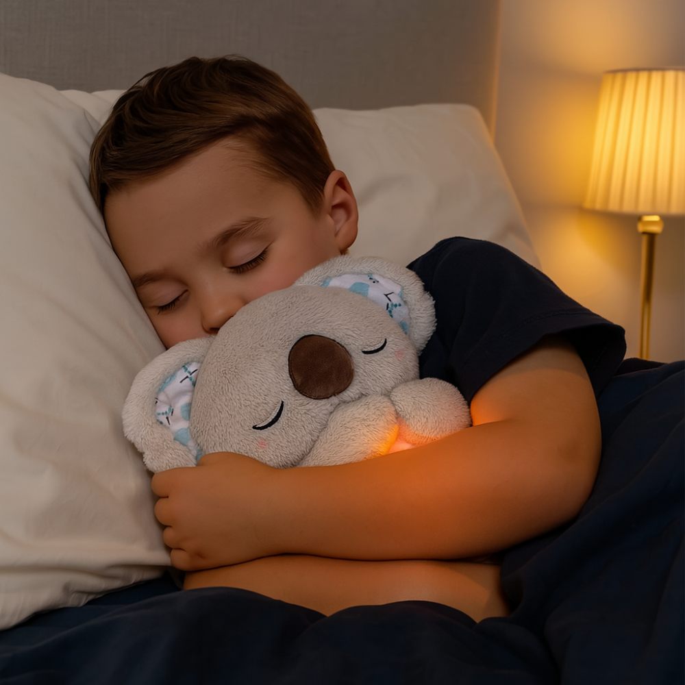 Compagnon en peluche Atmender – Sons apaisants, veilleuse et réduction du stress | Parfait pour enfants et adultes