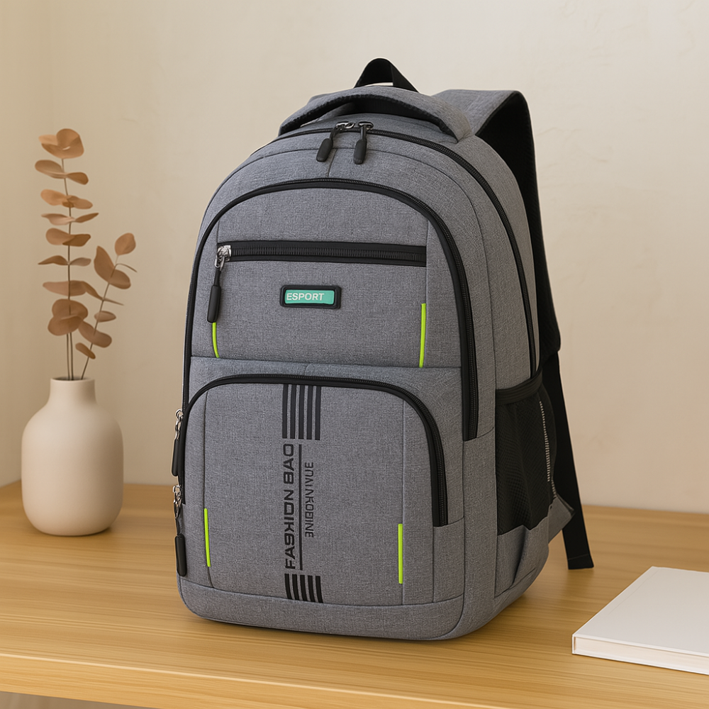 Sac à dos pour hommes avec grande capacité – Sac de voyage tendance avec compartiment pour ordinateur portable et plusieurs poches