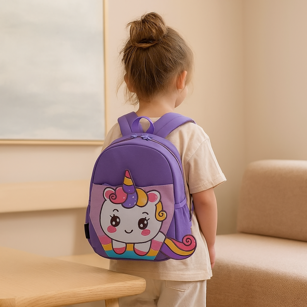 Sac à dos dinosaure mignon de style cartoon – Sac d'école léger et respirant pour enfants