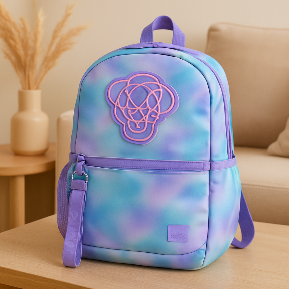 Sac à dos mignon avec chat cartoon et panda – sac d'école pour filles avec bretelles rembourrées