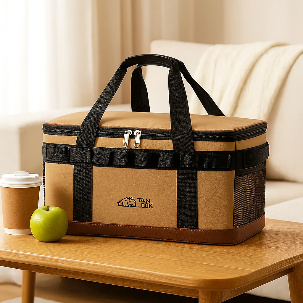 Sac de glace isolé à grande capacité – Caméra isotherme portable pour camping et randonnée