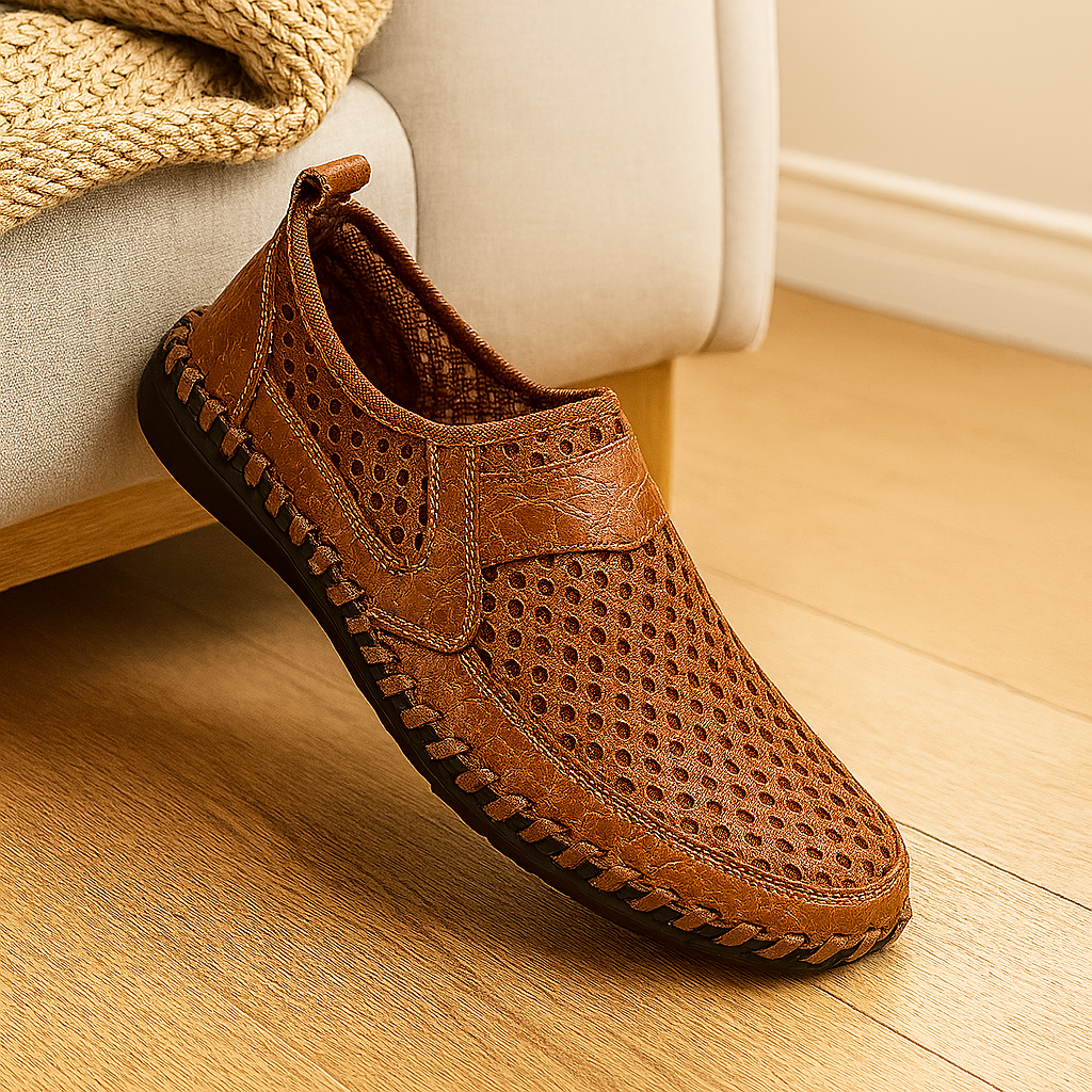 Loafer pour hommes – Chaussures décontractées à enfiler avec semelle en caoutchouc