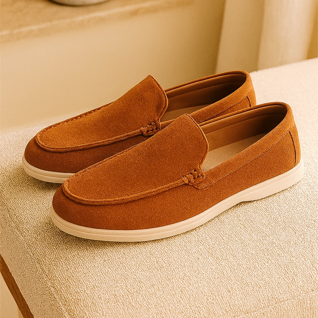 Bruno Classic Loafer en daim – Mocassins pour hommes faits à la main