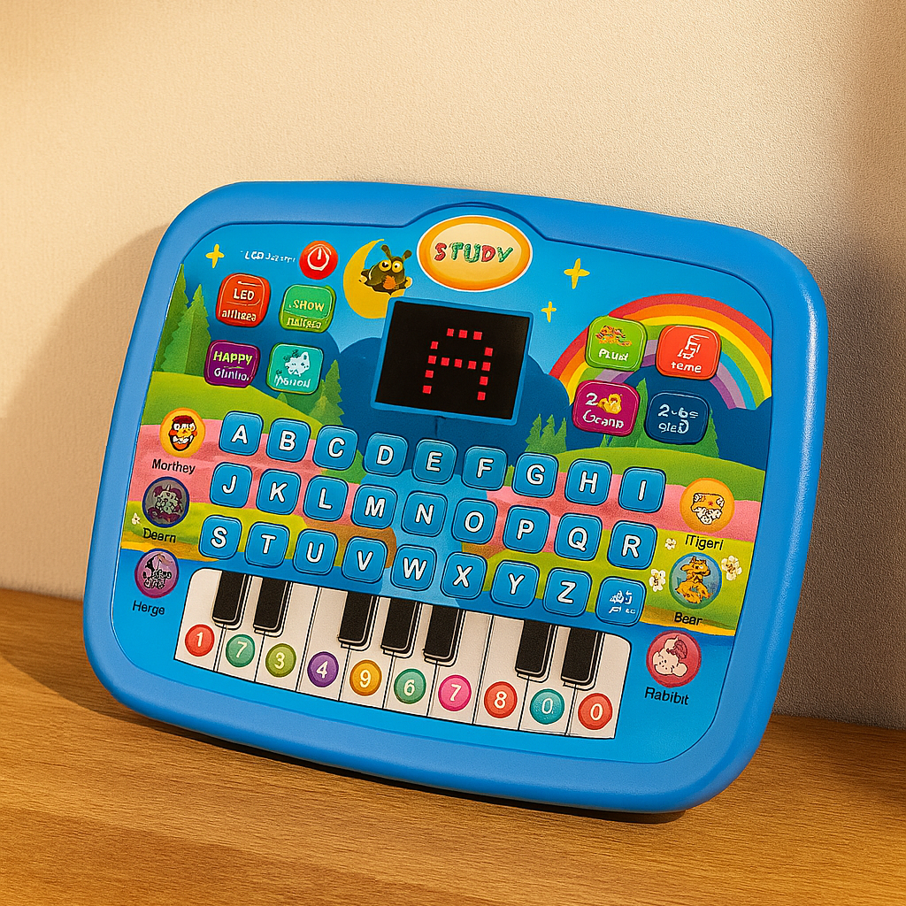 Tablette éducative pour enfants – Lettres, chiffres, sons et touches de piano