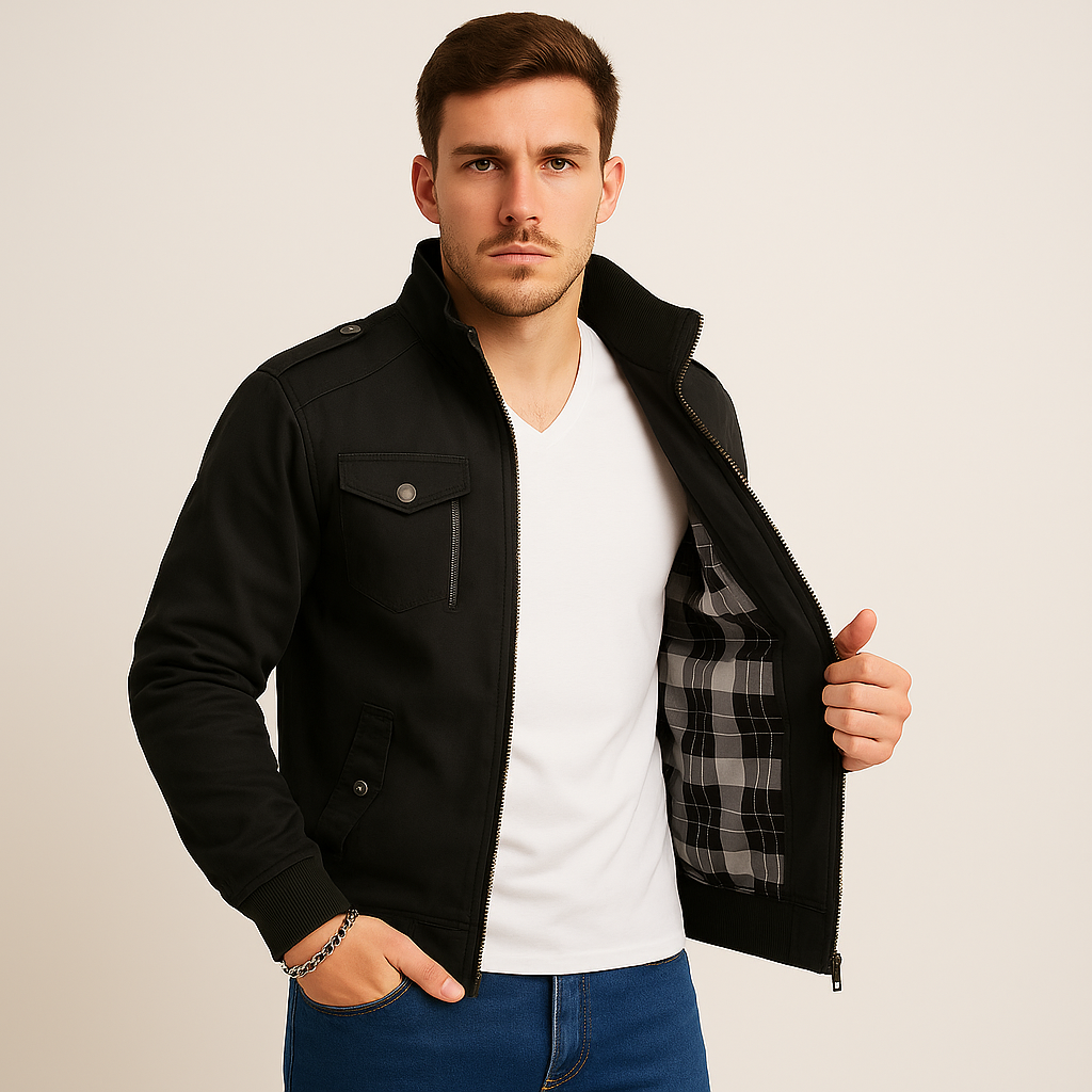 Veste cargo Connor pour homme – Manteau d'extérieur doublé polaire