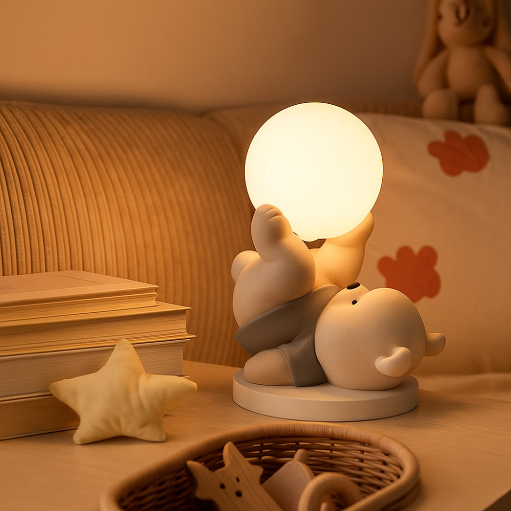 GlowBear Touch-lampe – Yndig LED-natlampe