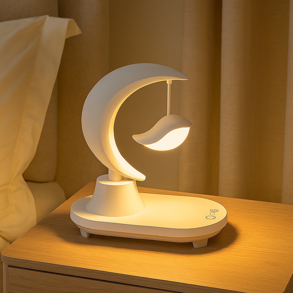 Moonsphere - lampe LED sans fil avec haut-parleur Bluetooth et chargeur