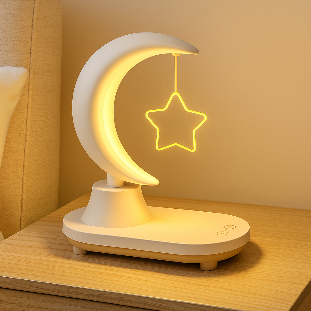 Moonsphere - lampe LED sans fil avec haut-parleur Bluetooth et chargeur