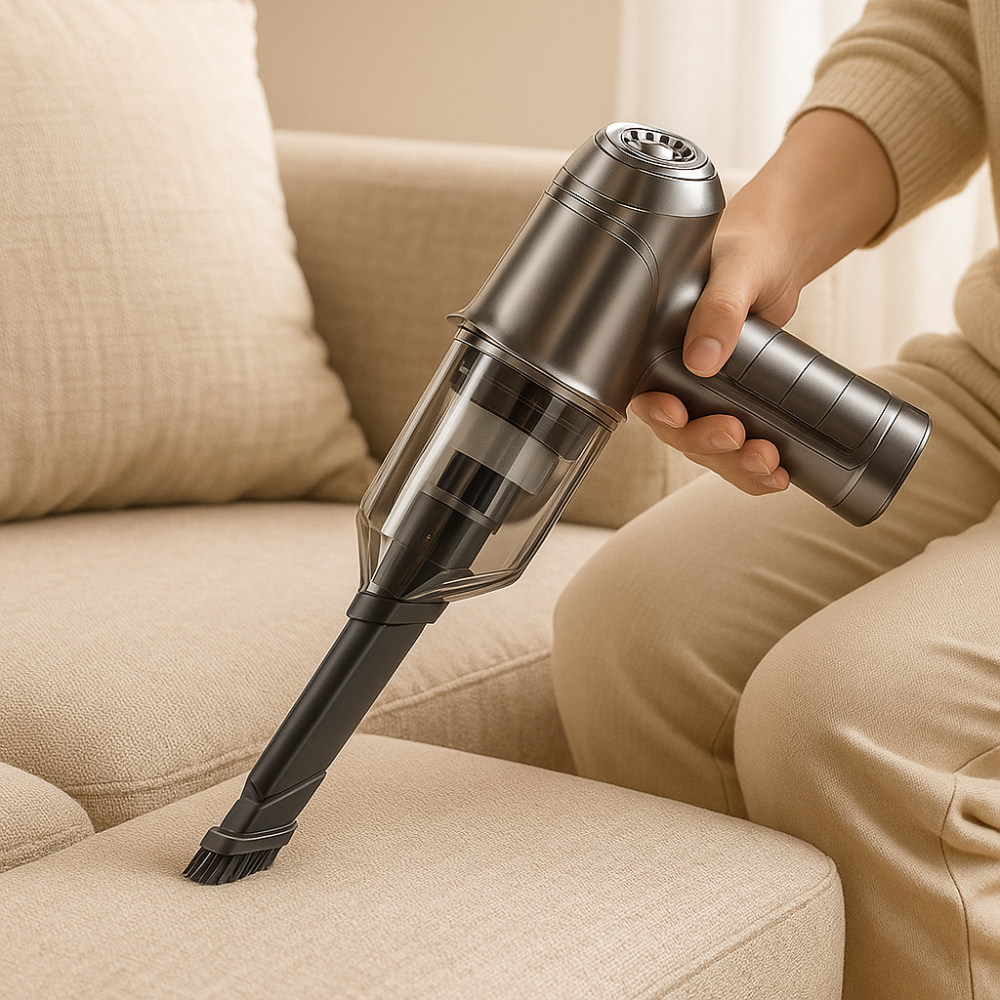 Leo PowerClean aspirateur à main sans fil – Compact, rechargeable pour voiture et maison