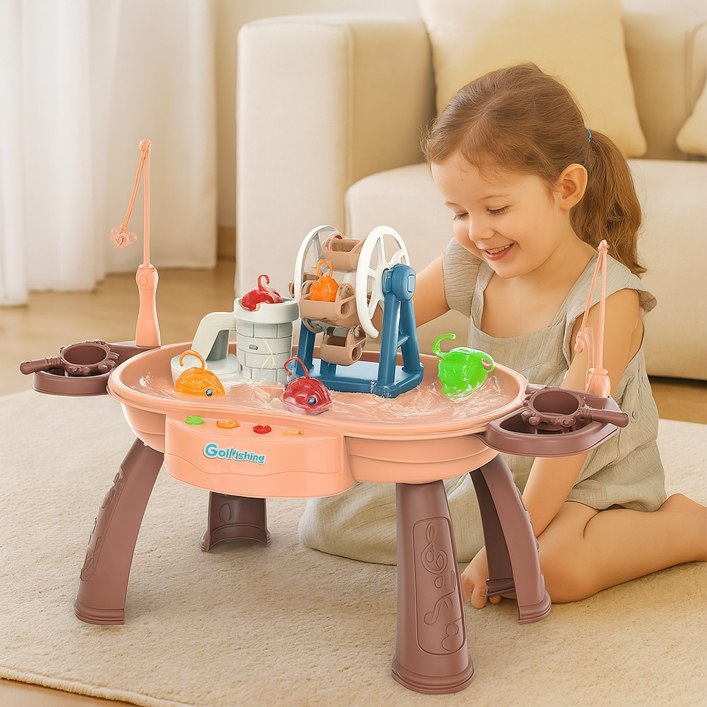 Tots’n’Trout - Plateforme de jeu multifonctionnelle pour enfants Fish Montessori jouet