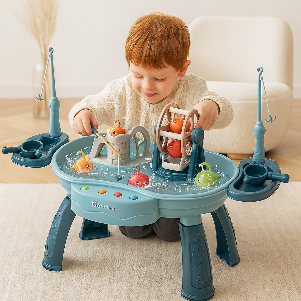 Tots’n’Trout - Plateforme de jeu multifonctionnelle pour enfants Fish Montessori jouet