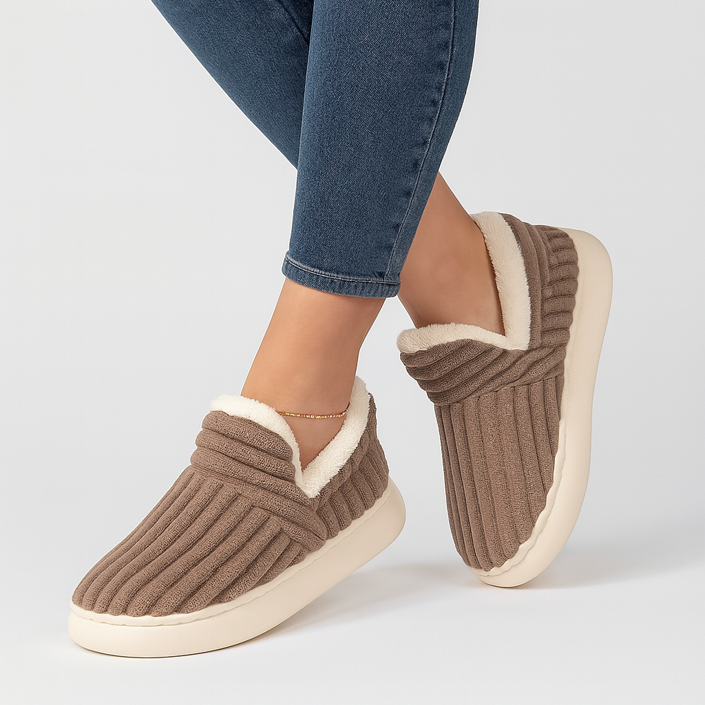 FuzzyWarm | Chaussons confortables à enfiler