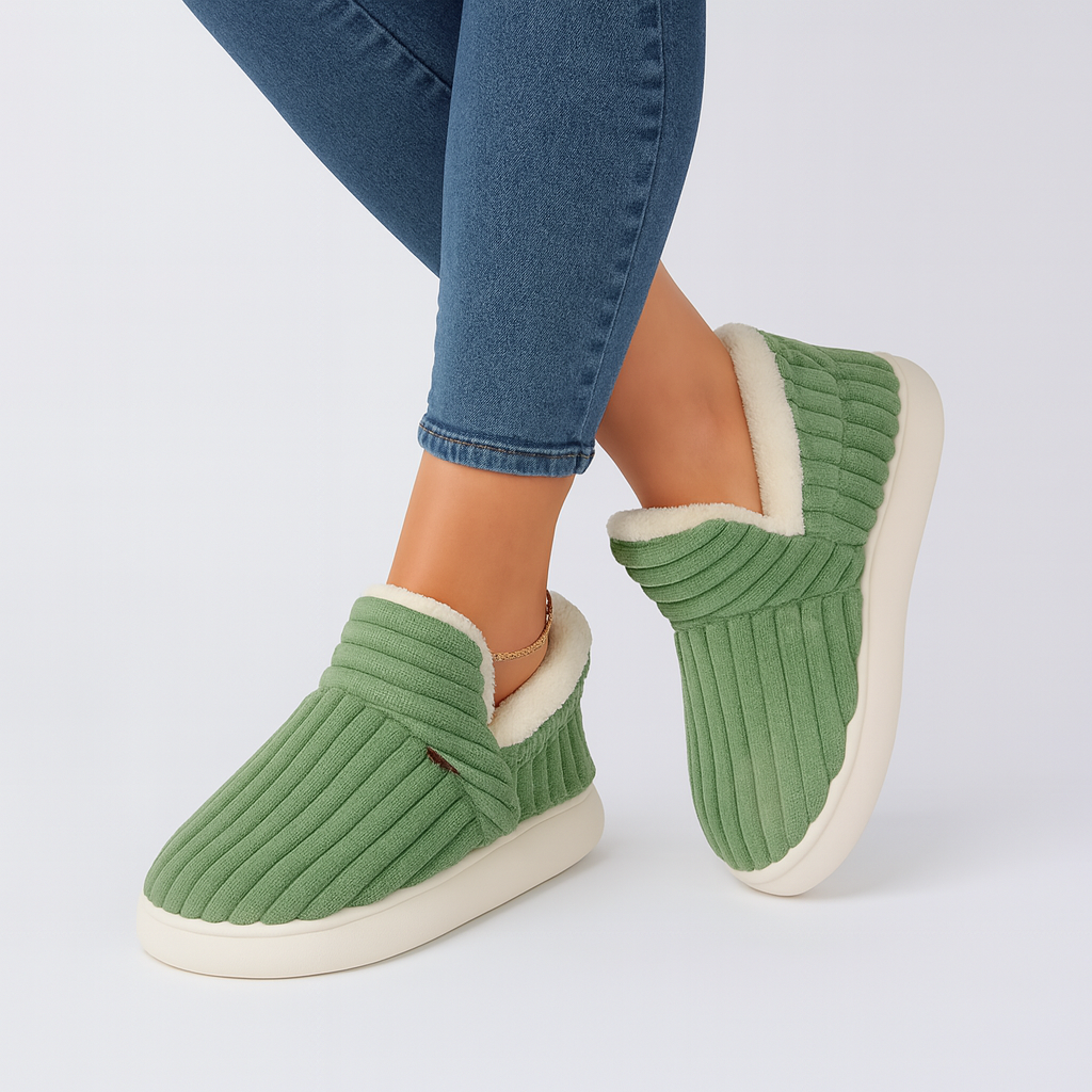 FuzzyWarm | Chaussons confortables à enfiler