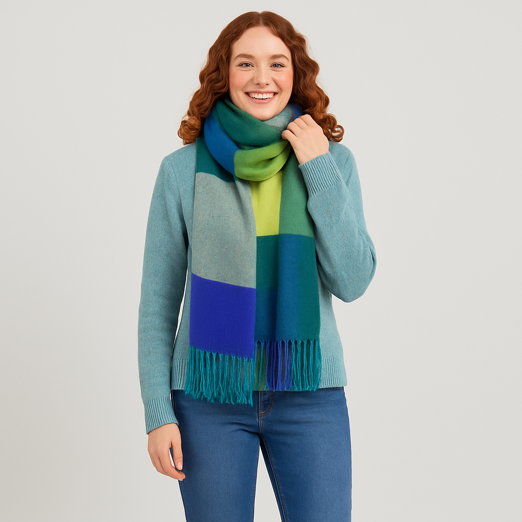Sofia | Écharpe d'hiver surdimensionnée en tricot doux