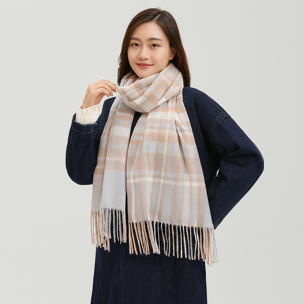 Sofia | Écharpe d'hiver surdimensionnée en tricot doux