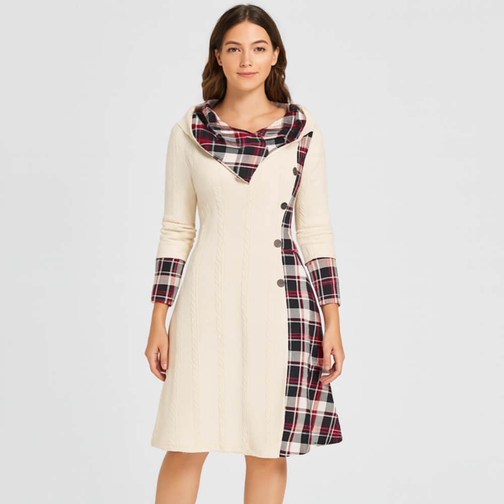 Maribel | Veste d'hiver à capuche avec garniture en fausse fourrure
