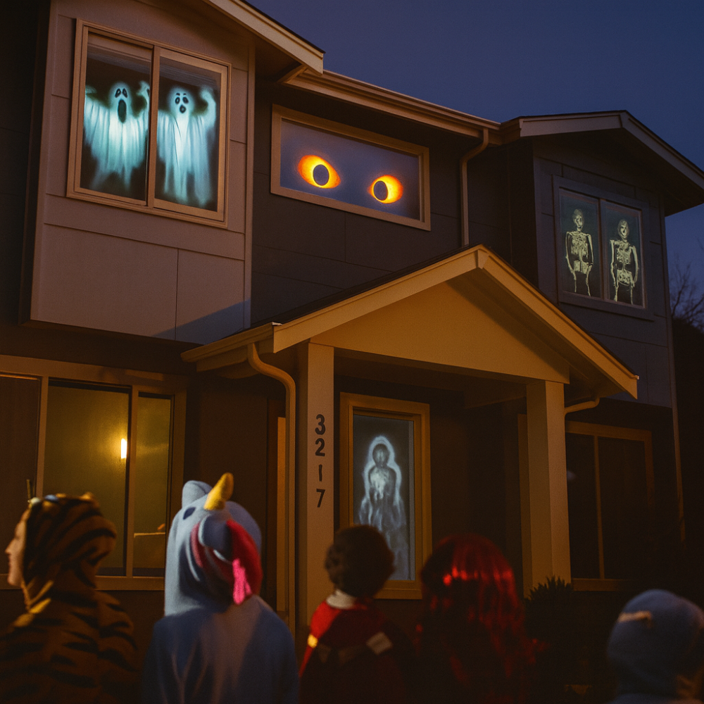 PhantomGlow | Projecteur d'Halloween pour maison hantée