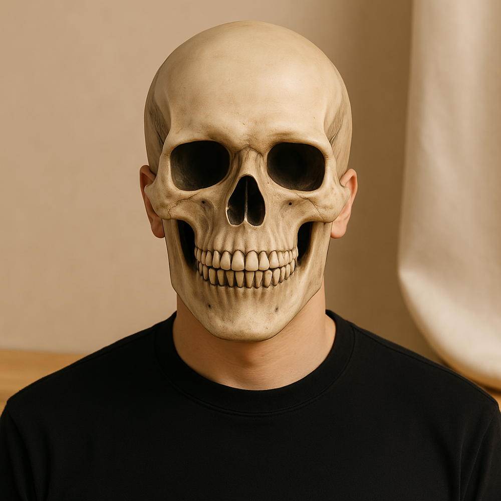 BoneReign | Masque de crâne réaliste avec mâchoire mobile