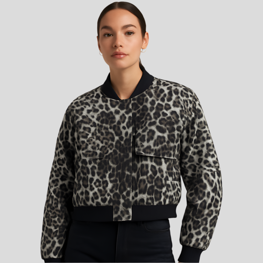 Blouson aviateur beige doux pour femme – Look décontracté et confortable
