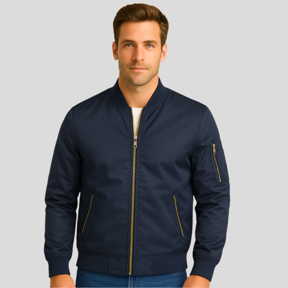 Veste bomber pilote luxueuse pour hommes – Style vintage aviation